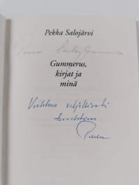 Gummerus, kirjat ja minä (signeerattu, tekijän omiste)