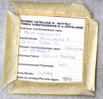 Taina Kuusikoski &quot;Merikotka ja västäräkit&quot;  sign 1975  öljy +tempera 30x43 cm kehystämätön