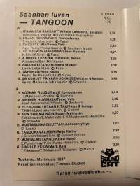 Saanhan luvan tangoon MIC-176 -C-kasetti / C-cassette