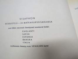 Visaphon interpret Deutch (saksa) -itsenäiseen kielenopiskeluun tarkoitettu setti, jossa kirjat ja single-levyt