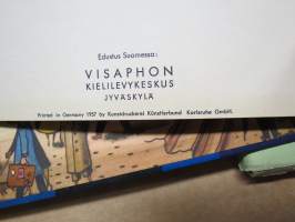 Visaphon interpret Deutch (saksa) -itsenäiseen kielenopiskeluun tarkoitettu setti, jossa kirjat ja single-levyt