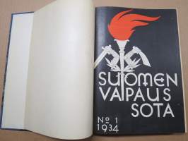 Suomen vapaussota 1935 nr 1-12 sidottu vuosikerta