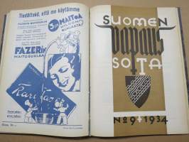 Suomen vapaussota 1935 nr 1-12 sidottu vuosikerta