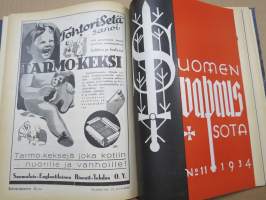 Suomen vapaussota 1935 nr 1-12 sidottu vuosikerta