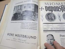 Suomen vapaussota 1935 nr 1-12 sidottu vuosikerta