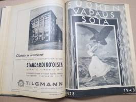 Suomen vapaussota 1943 nr 1-12 sidottu vuosikerta