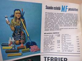 Rautakaupan Uutiset 1967 nr 4 B- Rautakaupan kevät, monipuolinen kuvasto aikakauden tuotteista; kodinkoneet, työkalut, taloustavarat, urheiluvälineet, ym.