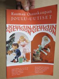 Rauman Osuuskaupan Joulu-Uutiset -tuoteluettelo / kuvasto, mm. Vespa-mainos