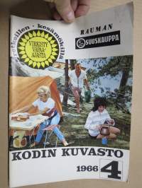 SOK Kodin kuvasto 1966 nr 4  -tuoteluettelo / kuvasto, erinomaista ajankuvaa aikansa kulutushyödykkeistä ym. / postimyyntiluettelo