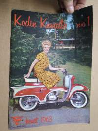 SOK Kodin kuvasto kevät 1963 nr 1 -tuoteluettelo / kuvasto, erinomaista ajankuvaa aikansa kulutushyödykkeistä ym. / postimyyntiluettelo