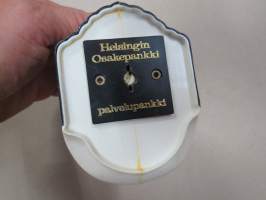 Panda - Helsingin Osakepankki - palvelupankki  -säästöpossu / säästöpankki / säästölipas, valmistaja MK Tresmer Oy
