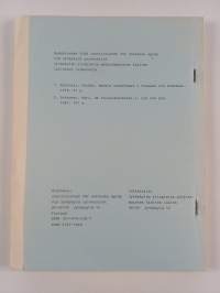 Meddelanden från Institutionen för Nordiska Språk vid Jyväskylä Universitet 2/1981