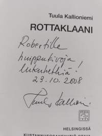 Rottaklaani (signeerattu, tekijän omiste)