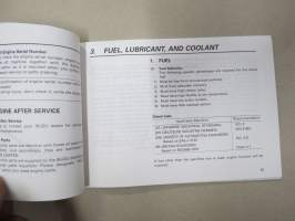 Isuzu 6WG1 Diesel Engine Instruction Manual -käyttöohjekirja