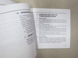 Isuzu 6WG1 Diesel Engine Instruction Manual -käyttöohjekirja