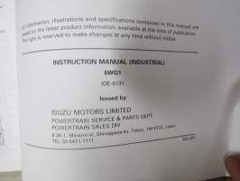 Isuzu 6WG1 Diesel Engine Instruction Manual -käyttöohjekirja