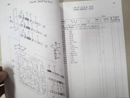 Hitachi Zaxis 600, 600LC, 650H, 650LCH Excavator Engine Parts Catalog Serial nr 004001-, kaivinkone -varaosaluettelo