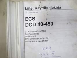 Kalmar ECS (Electronic Control Systems) DCD40-450 automaattivaihtaja, vipuohjaus, miniratti, toimintojen valvonta, sähköinen esiohjaus
