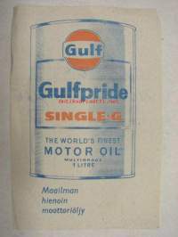 Gulf -huoltoasemakuitti 196?