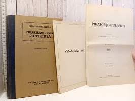 Pikakirjoituksen oppikirja, pikakirjoitus-osa, 7kpl Pikakirjoituslehti