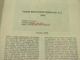 TUMP 1976 Turun Moottoripyöräilijät ry -vuosijulkaisu
