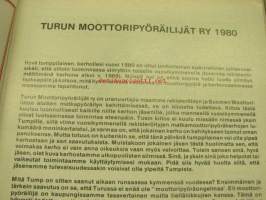 TUMP 1980 Turun Moottoripyöräilijät ry -vuosijulkaisu