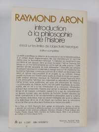 Introduction à la philosophie de l&#039;histoire : essai sur les limites de l&#039;objectivité historique, complétée par des textes récents