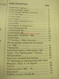 TUMP 1986 Turun Moottoripyöräilijät ry -vuosijulkaisu