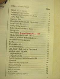 TUMP 1987 Turun Moottoripyöräilijät ry -vuosijulkaisu
