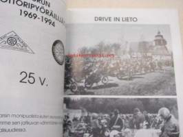 TUMP 1994 Turun Moottoripyöräilijät ry 1969-1994 25 vuotta -vuosijulkaisu