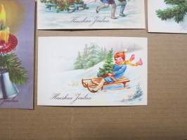 Joulukortti, joulukortit / joulukorttisarja / postikortit / postikorttisarja, käyttämättömät 11 kpl 1920-30 lukujen vaihteesta
