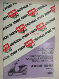 Aprilia Amigo 50-93 Scooter spare parts catalog -varaosaluettelo