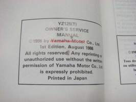 Yamaha YT125 (T) owner´s service manual -korjausohjekirja