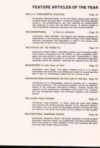 Grolier - Encyclopedia Year Book 1968-1977. 10 vuosikertaa. Vuosien 1967-1976 tapahtumat USA:ssa ja muualla maailmassa.