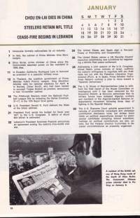 Grolier - Encyclopedia Year Book 1968-1977. 10 vuosikertaa. Vuosien 1967-1976 tapahtumat USA:ssa ja muualla maailmassa.
