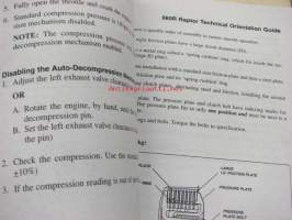 Yamaha 660R / FWA Technical orientation guide -moottorikelkan tekninen esittely