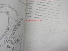 Yamaha SW440B Snowmobile parts list -moottorikelkka, varaosaluettelo