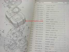 Yamaha SW440B Snowmobile parts list -moottorikelkka, varaosaluettelo