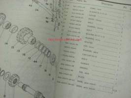 Yamaha SW440B Snowmobile parts list -moottorikelkka, varaosaluettelo