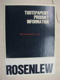 Rosenlew jääkaapit -tuotepaperit kansio