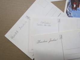 Joulukortti, joulukortit / joulukorttisarja / postikortit / postikorttisarja, käyttämättömät 11 kpl 1940-50 lukujen vaihde, taiteilijat Anders Olsson &amp; Jenny Nyström