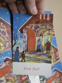 Postkort &quot;God Jul!&quot; - 10 st, tryckta på 1940-talet