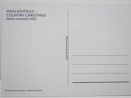 Maalaisjoulu / Country christmas - Matias Lampinen -postikortti / postcard