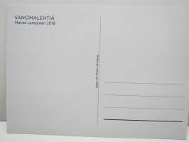 Sanomalehtiä - Matias Lampinen -postikortti / postcard