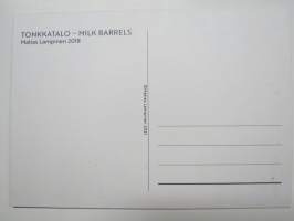 Tonkkatalo / Milk barrels - Matias Lampinen -postikortti / postcard