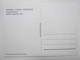 Mikkeli, Otava, Röppään tuulimylly - Matias Lampinen -postikortti / postcard