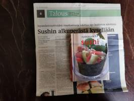 Ruokasuosikit : Sushi + lehtileike Elina Lappalainen: Sushin alkuperästä kysellään (HS 2.4. 2011)