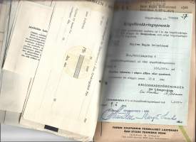 Herra kapteeni E Grönstrandin laskut vuodelta 1941  n 50 kpk