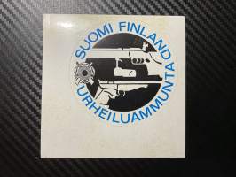 Suomi Finland urheiluammunta tarra