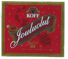 Koff Jouluolut III - olutetiketti